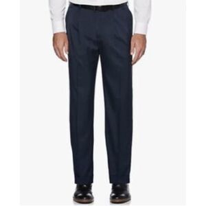 Savane Men's Stretch Dress Pants Blue Size 40 Comfort Waist 29 Inseam